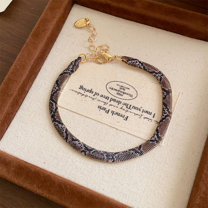 Snake-shaped bracelet