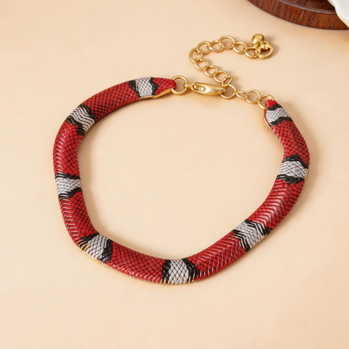 Snake-shaped bracelet