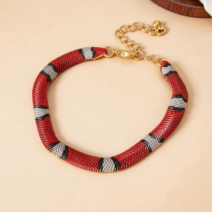 Snake-shaped bracelet