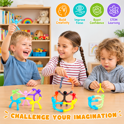 ✨Unisex Kids' Magnetic Building Set (Set of 10)