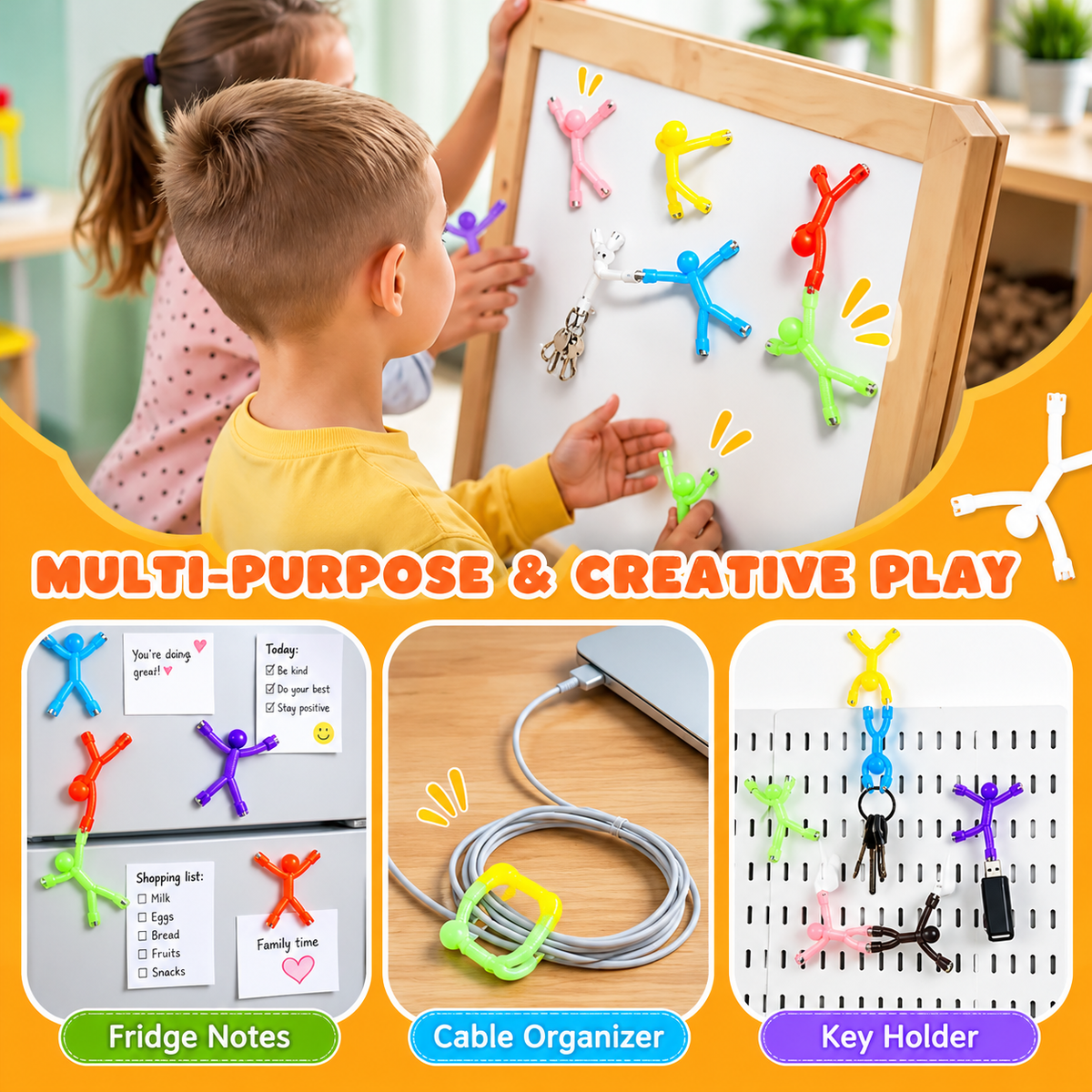 ✨Unisex Kids' Magnetic Building Set (Set of 10)