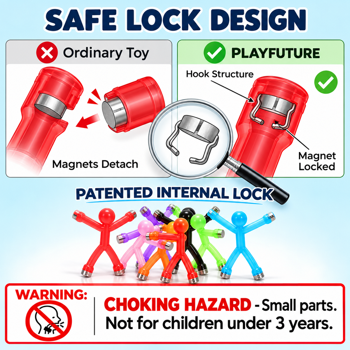 ✨Unisex Kids' Magnetic Building Set (Set of 10)