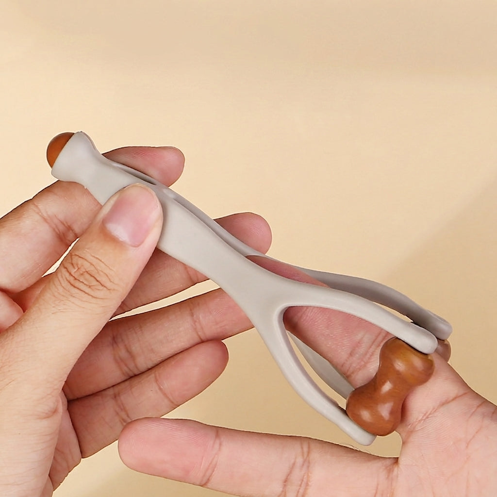 Wooden Finger Massage Roller